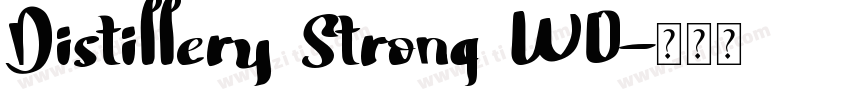 Distillery Strong W0字体转换